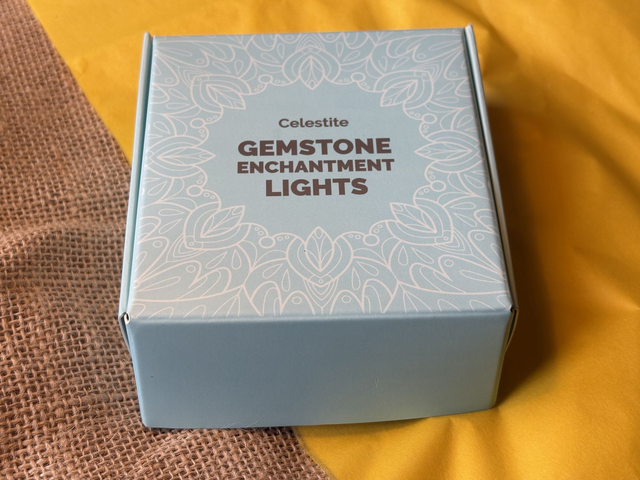 Genuine Celestite Crystal USB String Lights