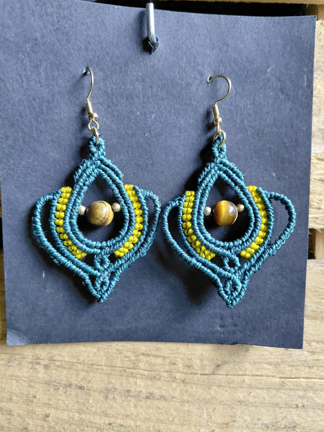 Boucles d'oreilles Oeil de tigre