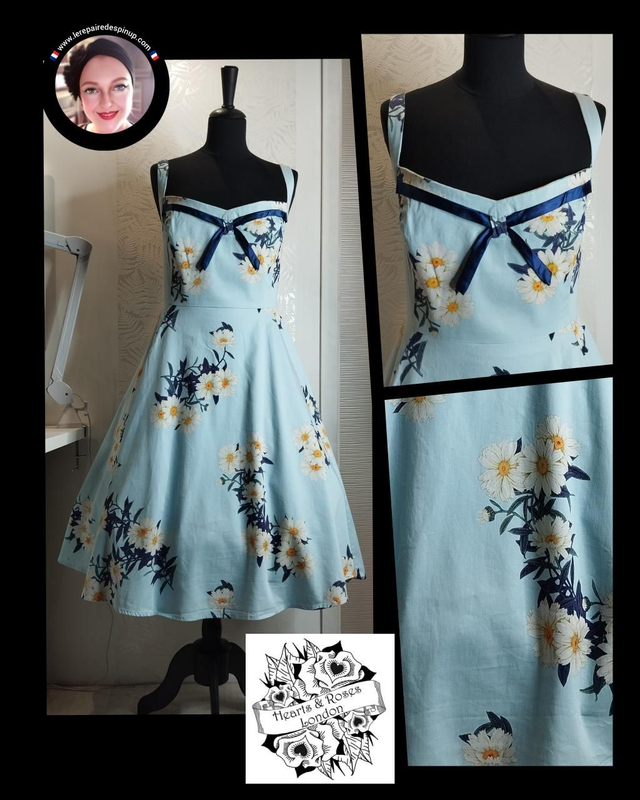 Robe Hearts &amp; Roses Vintage Blue Daisy T48/50