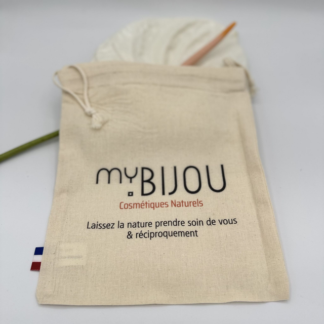 Pochon cadeau Mybijou 25X30cm. Confectionné en France