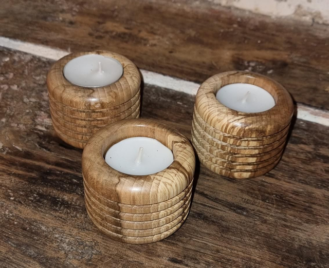 Lot de 3 bougeoirs