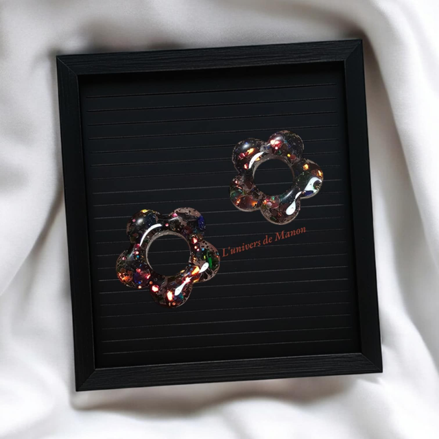 2 Pampilles fleurs (créoles interchangeables) 