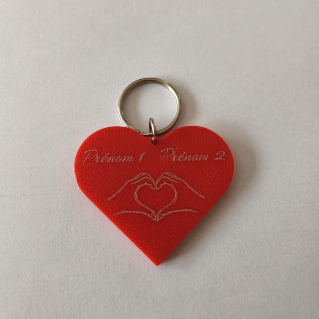 Porte clés coeur plastique (version A)