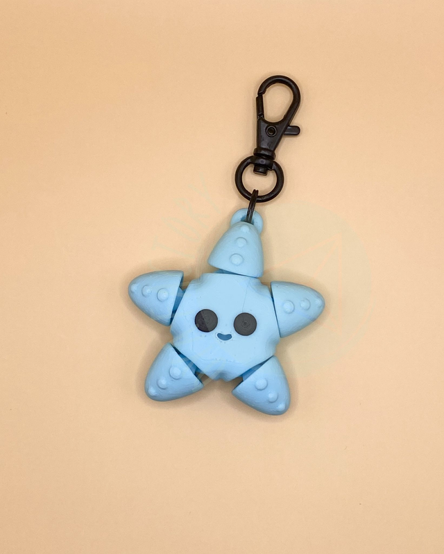 Porte-clés mini Étoile de mer articulée