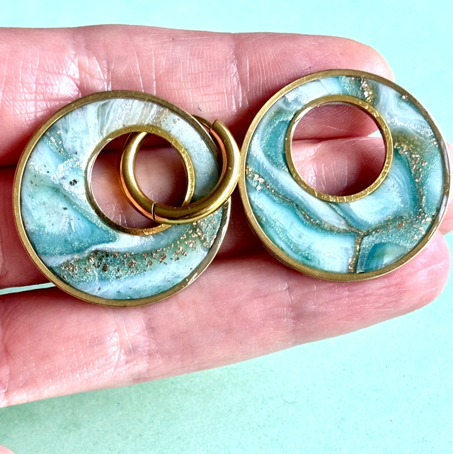 Créoles « Sirène » réversibles