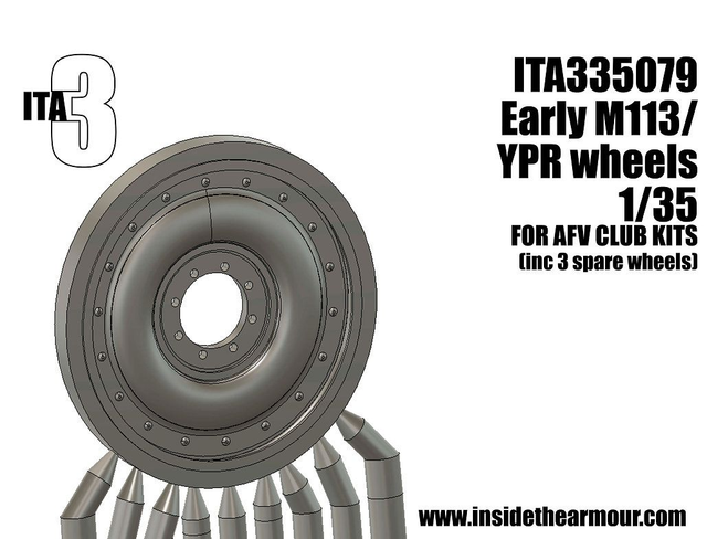 ITA3 - ITA335080 Early M113&amp; YPR wheels for AFV Club 1/35