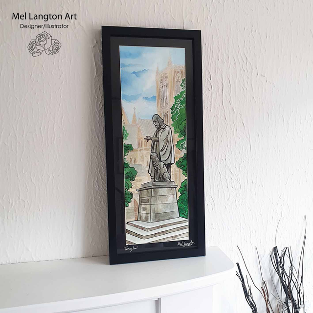 Tennyson Framed Original Illustration