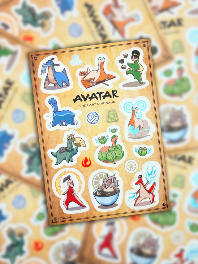 Arkusz naklejek "The Last Dinosaur" 