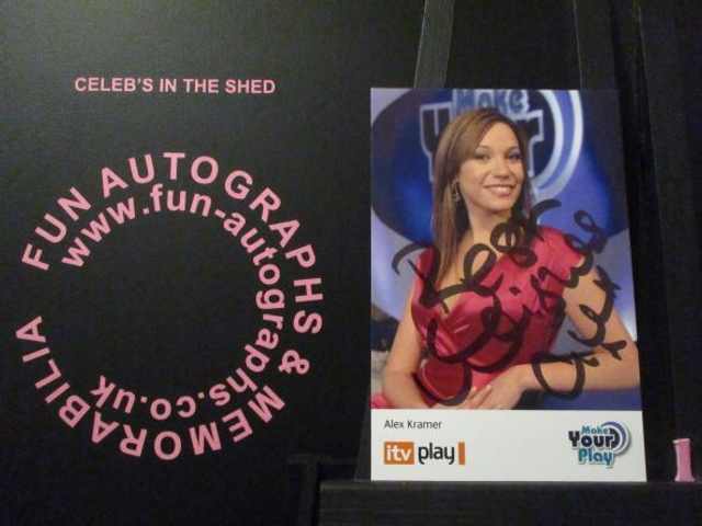 Alex Kramer Authentic Autographed Make Your Play 6x4 Cast Card (1)