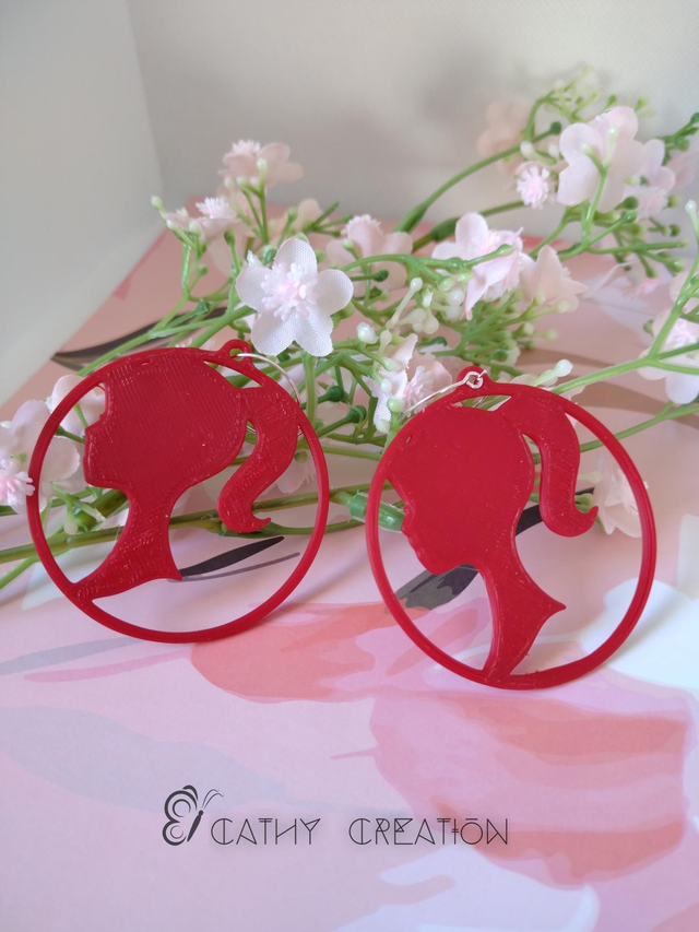 Boucles d'oreilles en impression 3D 