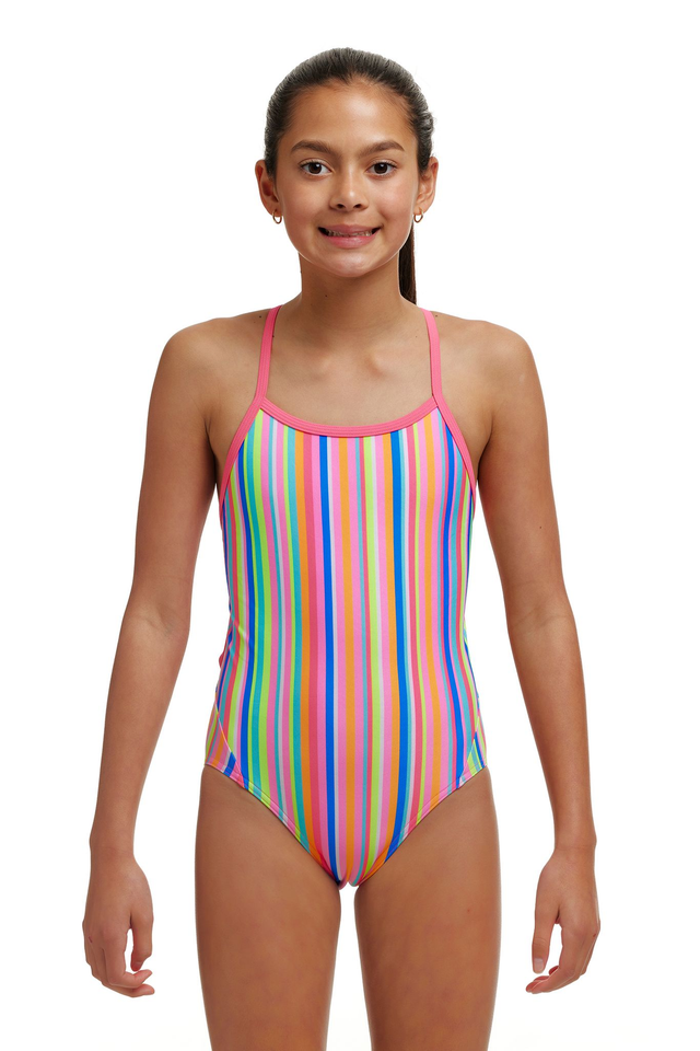 GIRL'S FUNKITA JOIN THE LINE TWISTED ONE PIECE