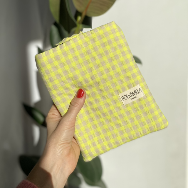 Housse pour livre vichy