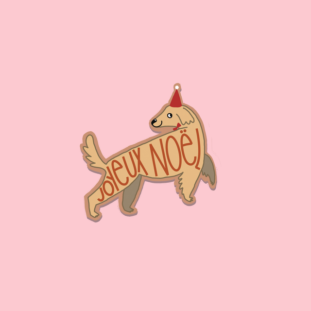Chien noël - Sticker