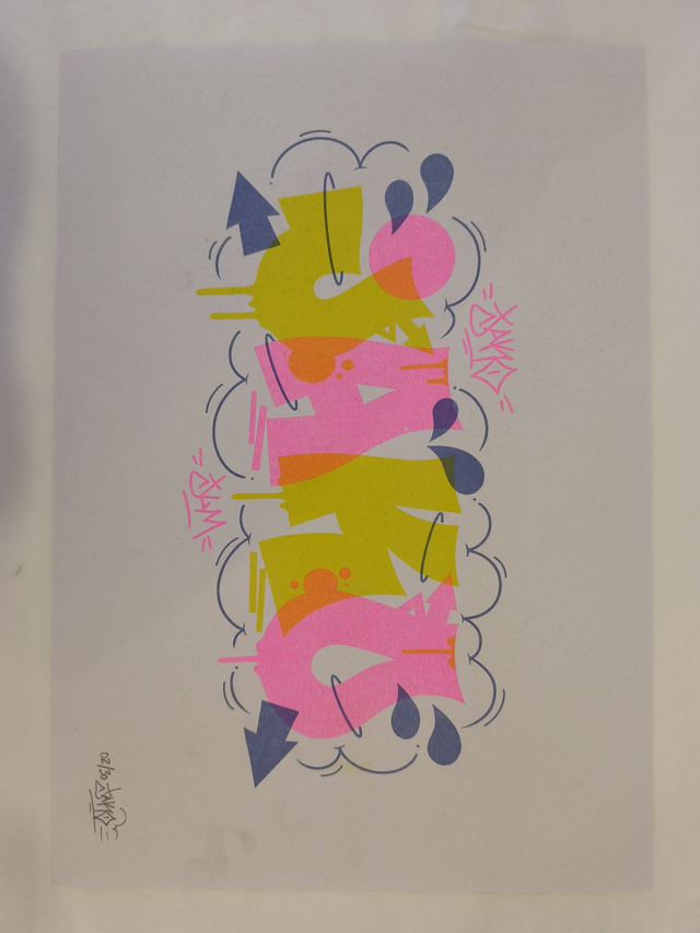 Jako Custom - Risographie - A3 - 50ex - Numéroté &amp; Signé