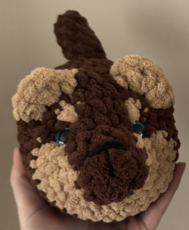 Handmade &amp; Crocheted Loaf Dog - German Shepherd