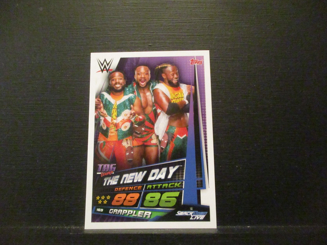 The New Day - Tag Team Slam Attax Universe Original Trading Card #169