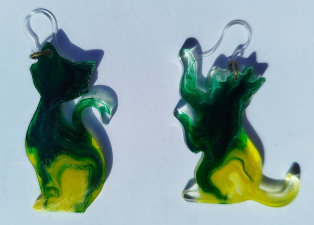 Boucle d'oreilles résine