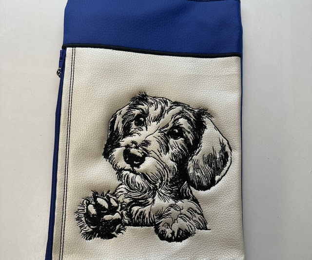 Bag - Large 2 Zips - Dachshund Dog