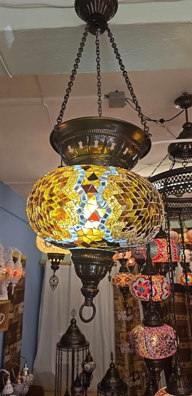 Cream Mosaic Lantern