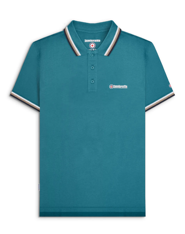 SS1650 Lambretta Triple Tipped Polo - Gulf 