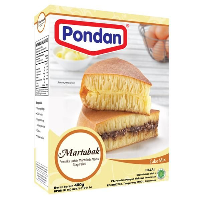 PONDAN Cake Mix Martabak -  Mélange à gâteau Martabak 400gr