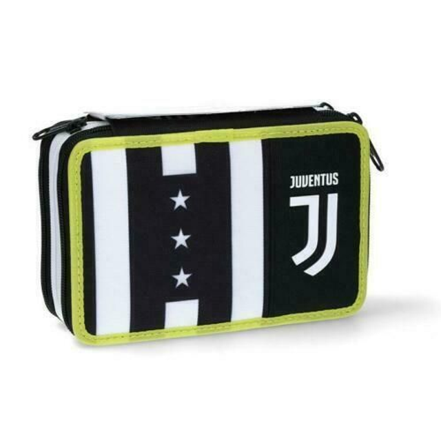 Astuccio 3 Zip Completo Juventus Winner Forever Scuola