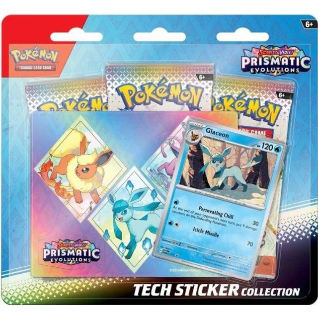 Pokémon TCG: Scarlet & Violet – Prismatic Evolutions Tech Sticker Kollektion (Glaziola/Glaceon)