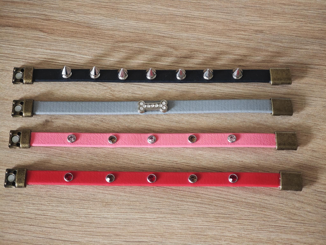 Bracelet biothane 9mm de largeur + décoration 