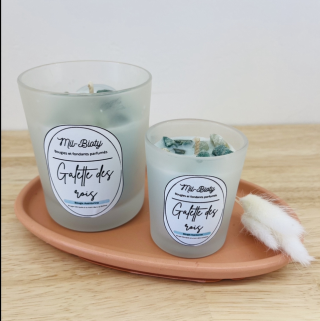 Bougie Aventurine : Galette des rois