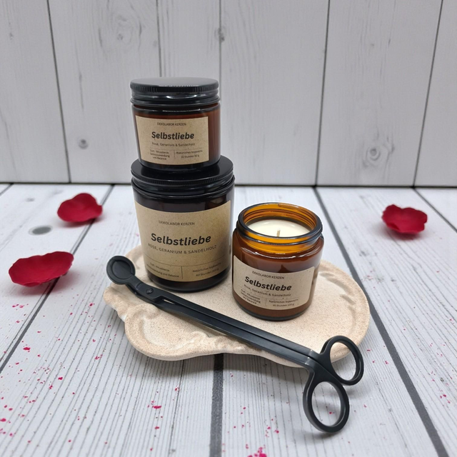 Duftkerze - Selbstliebe (Rose)