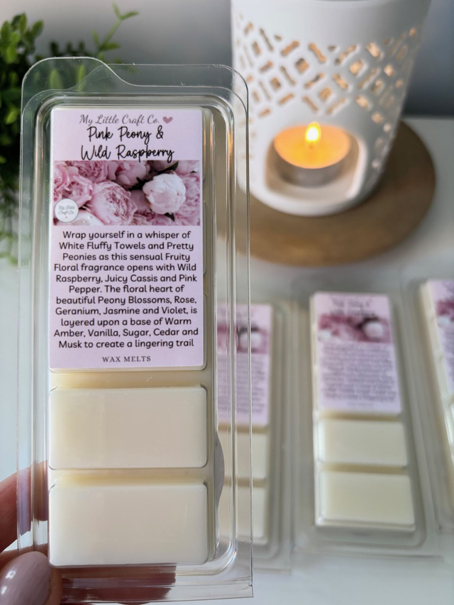 Pink Peony & Wild Raspberry - Snap Bar Wax Melts