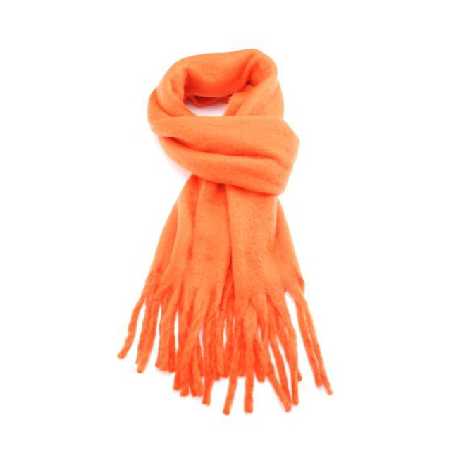 Pumpkin Chunky Winter Scarf