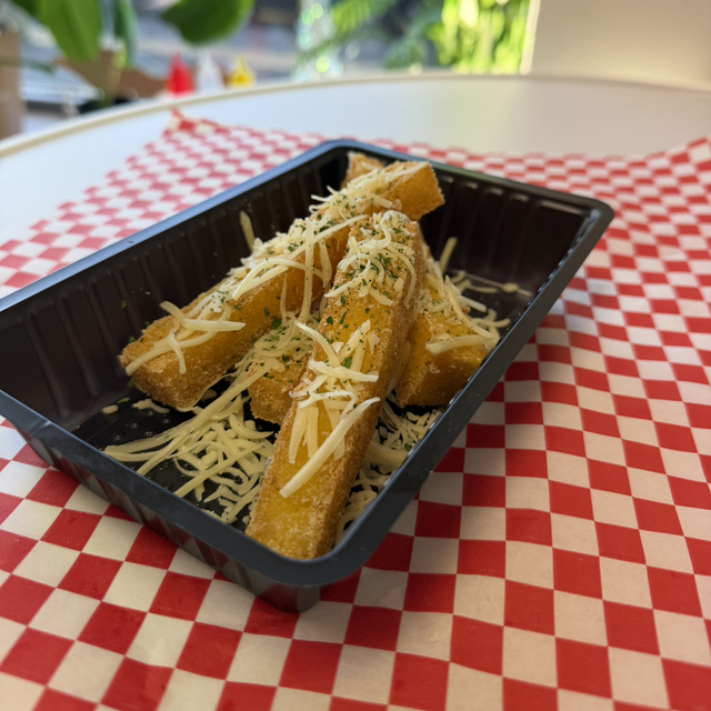 Funchi Cheese, Krokante Polenta