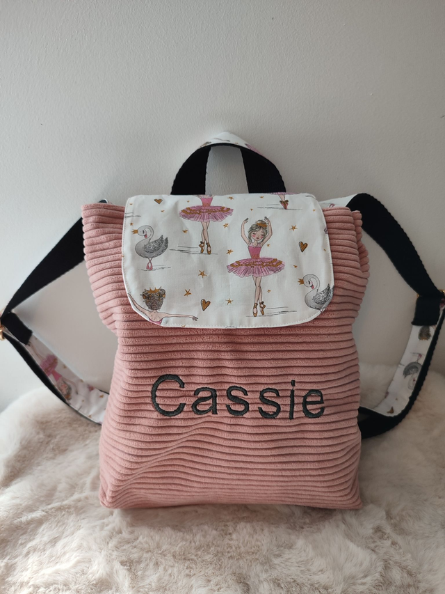 Sac à dos enfant personnalisable  thème danseuse