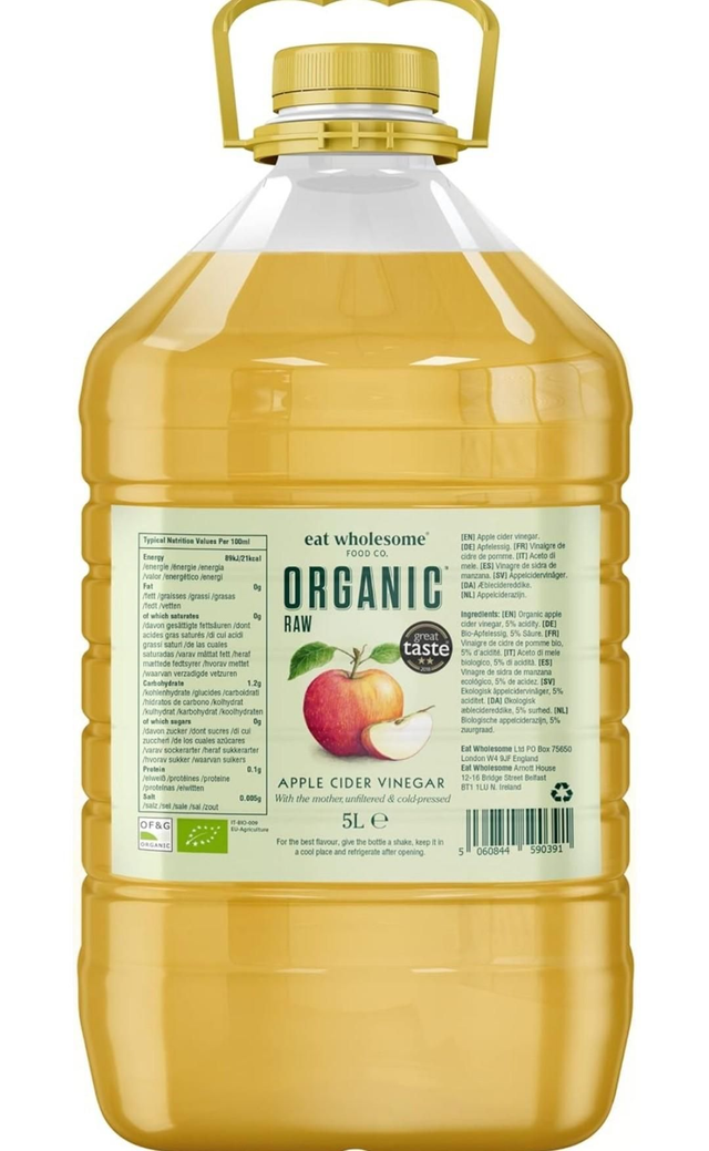 Apple Cider Vinegar 5l parasites