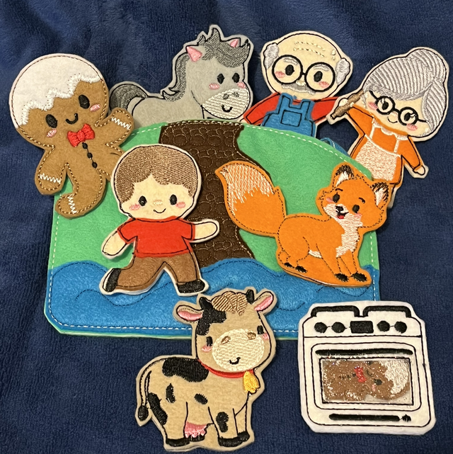 Storytelling set- The Gingerbread Man Finger Puppts