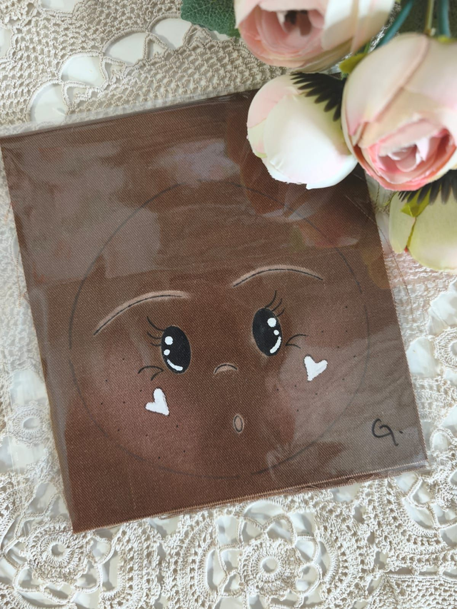 Rosto de boneca grande