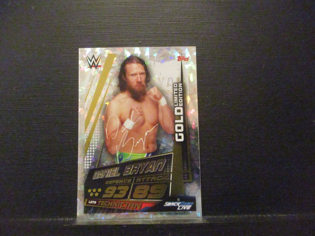 Daniel Bryan - Slam Attax Universe Gold Limited Edition Original Trading Card #LETR