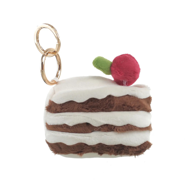 Plush Piece of Cake Bag Charm/Key Ring