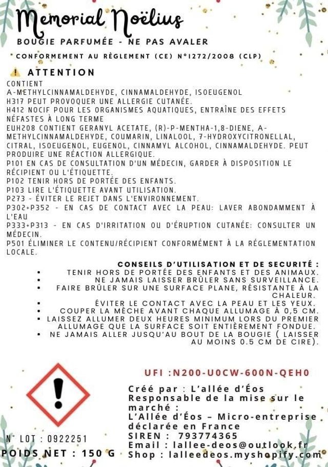 Coffret Noelius - 4 bougies