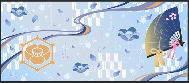 Kamisato Ayato/Ayaka Desk Mat