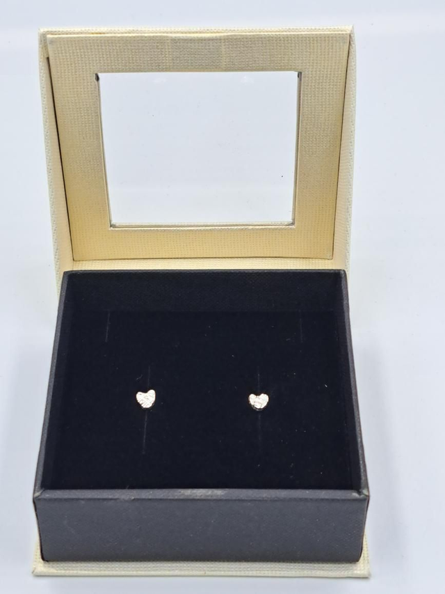 Embellished Heart Studs 