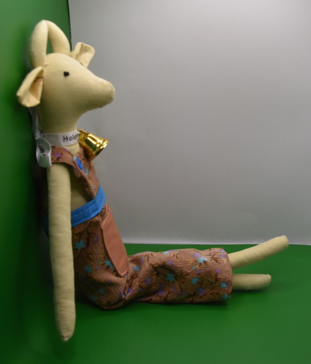 Kuh Puppe Nina mit Glocke