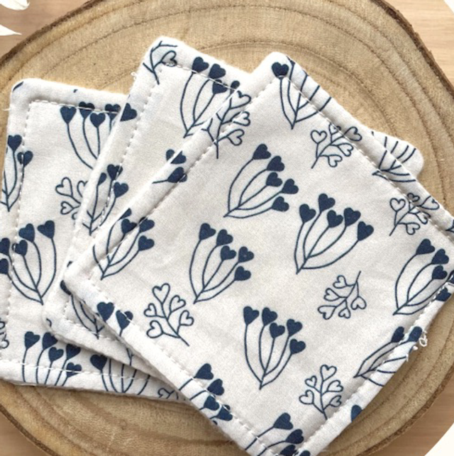 Lot de 3 Lingettes lavables 