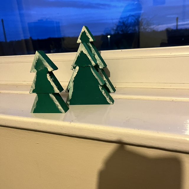 Wooden Christmas trees
