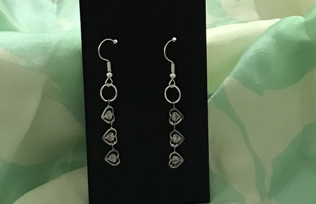 Silver Dangling Earrings - SDE159