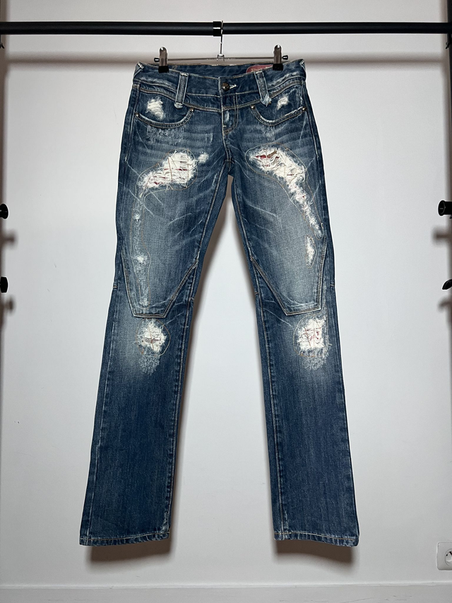 Destroy denim pants #0131 