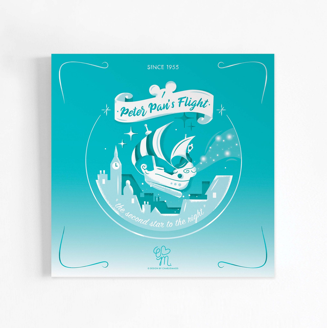 Illustration Attractions Légendaires | 01 Peter Pan's Flight