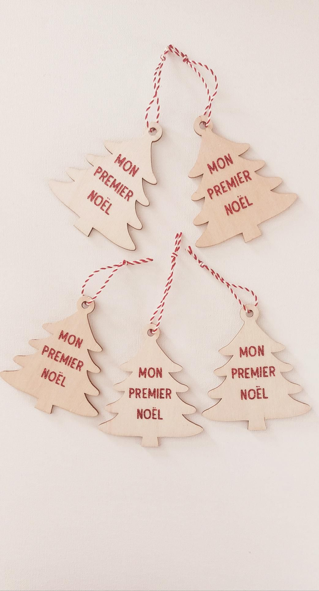 Suspension sapin de Noël personnalisé 