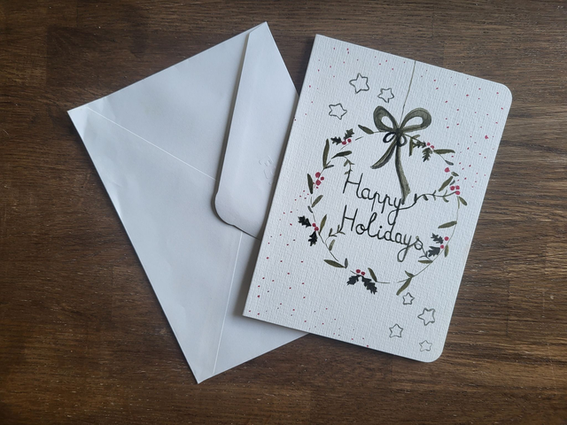 Carte de voeux Happy holiday